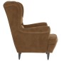 vidaXL Sessel Braun Samt vidaXL Sessel Braun Samt