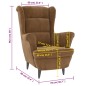 vidaXL Sessel Braun Samt vidaXL Sessel Braun Samt