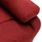 vidaXL 2-Sitzer-Sofa Verstellbar Weinrot Stoff vidaXL 2-Sitzer-Sofa Verstellbar Weinrot Stoff