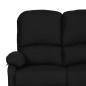vidaXL 3-Sitzer-Sofa Verstellbar Schwarz Stoff vidaXL 3-Sitzer-Sofa Verstellbar Schwarz Stoff