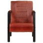 vidaXL Sessel 60x80x87 cm Dunkelbraun Echtes Ziegenleder vidaXL Sessel 60x80x87 cm Dunkelbraun Echtes Ziegenleder