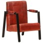 vidaXL Sessel 60x80x87 cm Dunkelbraun Echtes Ziegenleder vidaXL Sessel 60x80x87 cm Dunkelbraun Echtes Ziegenleder