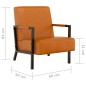 vidaXL Sessel Braun Kunstleder vidaXL Sessel Braun Kunstleder
