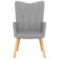 vidaXL Relaxsessel Hellgrau Stoff vidaXL Relaxsessel Hellgrau Stoff