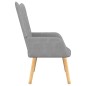 vidaXL Relaxsessel Hellgrau Stoff vidaXL Relaxsessel Hellgrau Stoff