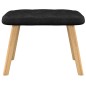 vidaXL Relaxsessel mit Hocker Schwarz Stoff vidaXL Relaxsessel mit Hocker Schwarz Stoff