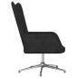 vidaXL Relaxsessel mit Hocker Schwarz Stoff vidaXL Relaxsessel mit Hocker Schwarz Stoff