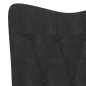 vidaXL Relaxsessel mit Hocker Schwarz Stoff vidaXL Relaxsessel mit Hocker Schwarz Stoff