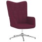 vidaXL Relaxsessel mit Hocker Lila Stoff vidaXL Relaxsessel mit Hocker Lila Stoff