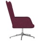 vidaXL Relaxsessel mit Hocker Lila Stoff vidaXL Relaxsessel mit Hocker Lila Stoff