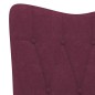 vidaXL Relaxsessel mit Hocker Lila Stoff vidaXL Relaxsessel mit Hocker Lila Stoff