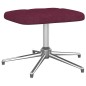 vidaXL Relaxsessel mit Hocker Lila Stoff vidaXL Relaxsessel mit Hocker Lila Stoff