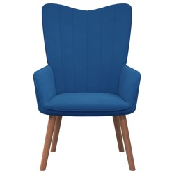 vidaXL Relaxsessel Blau Samt