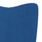 vidaXL Relaxsessel Blau Samt vidaXL Relaxsessel Blau Samt