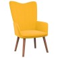 vidaXL Relaxsessel mit Hocker Senfgelb Samt vidaXL Relaxsessel mit Hocker Senfgelb Samt