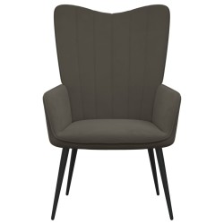 vidaXL Relaxsessel Dunkelgrau Samt