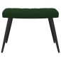 vidaXL Relaxsessel mit Hocker Dunkelgrün Samt vidaXL Relaxsessel mit Hocker Dunkelgrün Samt