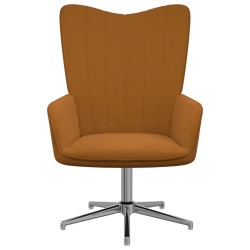 vidaXL Relaxsessel Braun Samt