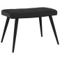 vidaXL Relaxsessel mit Hocker Schwarz Samt und PVC vidaXL Relaxsessel mit Hocker Schwarz Samt und PVC