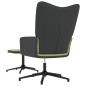 vidaXL Relaxsessel mit Hocker Hellgrün Samt und PVC vidaXL Relaxsessel mit Hocker Hellgrün Samt und PVC