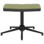 vidaXL Relaxsessel mit Hocker Hellgrün Samt und PVC vidaXL Relaxsessel mit Hocker Hellgrün Samt und PVC