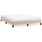 vidaXL Bettgestell Cappuccino-Braun 140x190 cm Kunstleder vidaXL Bettgestell Cappuccino-Braun 140x190 cm Kunstleder