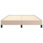 vidaXL Bettgestell Cappuccino-Braun 140x190 cm Kunstleder vidaXL Bettgestell Cappuccino-Braun 140x190 cm Kunstleder