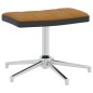 vidaXL Relaxsessel mit Hocker Braun Samt und PVC vidaXL Relaxsessel mit Hocker Braun Samt und PVC