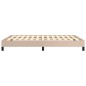 vidaXL Bettgestell Cappuccino-Braun 140x190 cm Kunstleder vidaXL Bettgestell Cappuccino-Braun 140x190 cm Kunstleder