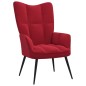 vidaXL Relaxsessel Weinrot Samt vidaXL Relaxsessel Weinrot Samt