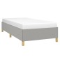 vidaXL Bettgestell ohne Matratze Hellgrau 80x200 cm Stoff vidaXL Bettgestell ohne Matratze Hellgrau 80x200 cm Stoff