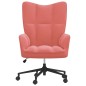 vidaXL Relaxsessel Rosa Samt vidaXL Relaxsessel Rosa Samt