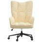 vidaXL Relaxsessel Cremeweiß Samt vidaXL Relaxsessel Cremeweiß Samt