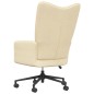 vidaXL Relaxsessel Cremeweiß Samt vidaXL Relaxsessel Cremeweiß Samt