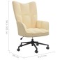 vidaXL Relaxsessel Cremeweiß Samt vidaXL Relaxsessel Cremeweiß Samt
