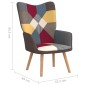 vidaXL Relaxsessel Patchwork Stoff vidaXL Relaxsessel Patchwork Stoff