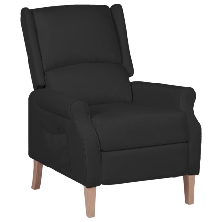 vidaXL Relaxsessel Verstellbar Schwarz Stoff