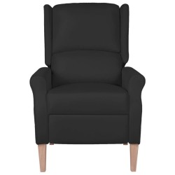 vidaXL Relaxsessel Verstellbar Schwarz Stoff