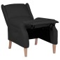 vidaXL Relaxsessel Verstellbar Schwarz Stoff vidaXL Relaxsessel Verstellbar Schwarz Stoff