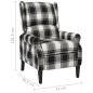 vidaXL Relaxsessel Verstellbar Mehrfarbig Stoff vidaXL Relaxsessel Verstellbar Mehrfarbig Stoff