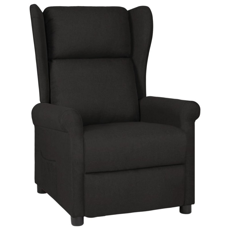 vidaXL Relaxsessel Schwarz Stoff vidaXL Relaxsessel Schwarz Stoff