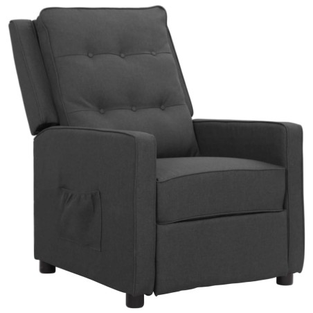 vidaXL Relaxsessel Dunkelgrau Stoff