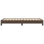 Bettgestell Braun 90x190 cm Kunstleder Bettgestell Braun 90x190 cm Kunstleder