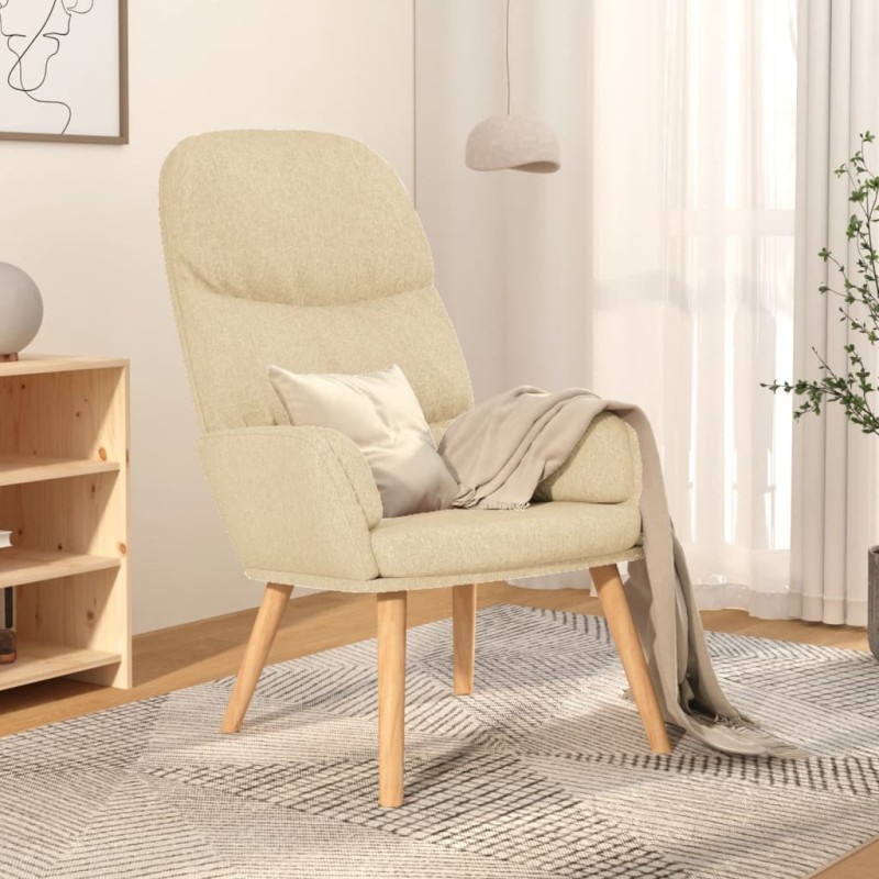 vidaXL Relaxsessel Creme Stoff vidaXL Relaxsessel Creme Stoff