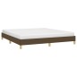 Bettgestell Dunkelbraun 180x200 cm Stoff Bettgestell Dunkelbraun 180x200 cm Stoff