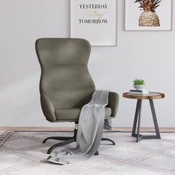 vidaXL Relaxsessel Grau Kunstleder