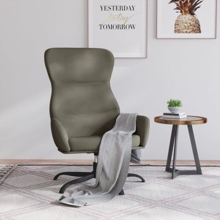 vidaXL Relaxsessel Grau Kunstleder
