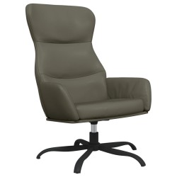 vidaXL Relaxsessel Grau Kunstleder