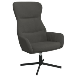 vidaXL Relaxsessel Dunkelgrau Samt