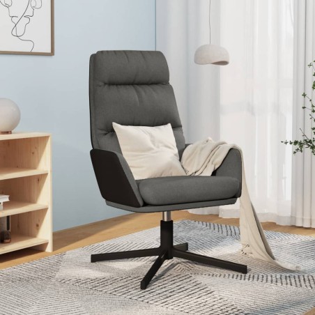 vidaXL Relaxsessel Dunkelgrau Stoff